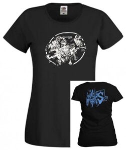 ANIMALES MUERTOS camiseta negra chica MOD 6