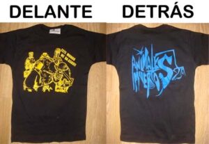ANIMALES MUERTOS este mundo negra camiseta chica MOD 19