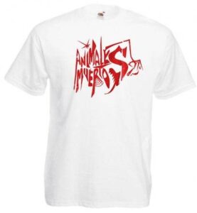 ANIMALES MUERTOS LOGO camiseta blanca MOD 11