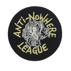 anti nowhere league cuernos parche bordado