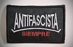 antifascista parche bordado REBAJADO