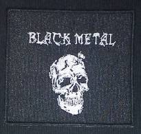 black metal parche bordado