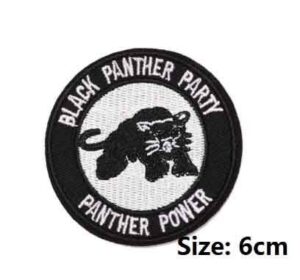 black panther party parche bordado