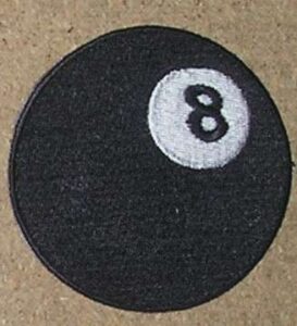 BOLA OCHO PARCHE BORDADO