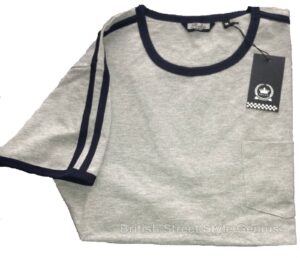 camiseta retro mod gris