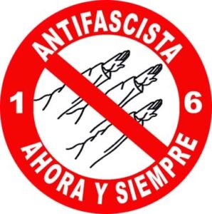 antifascista ahora y siempre chapa