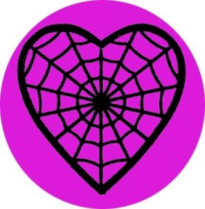 corazón telaraña chapa