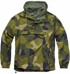 chaqueta windbreaker swedish camo M90