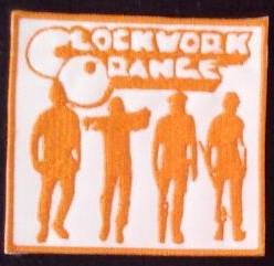 clockwork orange naranja parche bordado