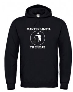 Manten limpio el medio ambiente sudadera con capucha REBAJADA