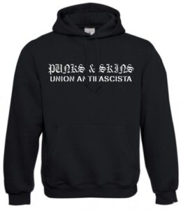Punks and skins unión antifascista sudadera con capucha REBAJADA