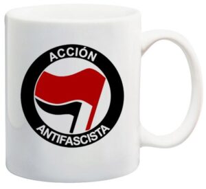 acción antifascista mod 386 taza