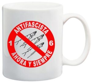 antifascista taza
