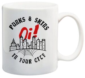 punks and skins en tu ciudad taza