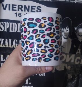 Estampado leopardo color mod 439 taza