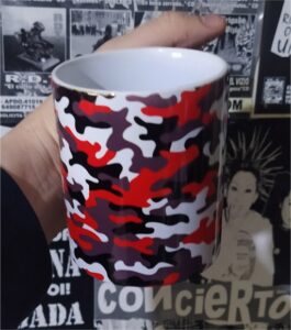 Estampado militar taza