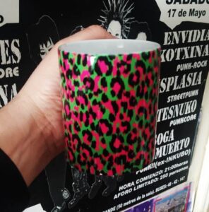 Estampado leopardo taza