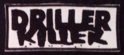 driller killer parche bordado