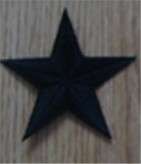 ESTRELLA NEGRA parche bordado