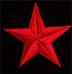 ESTRELLA ROJA parche bordado