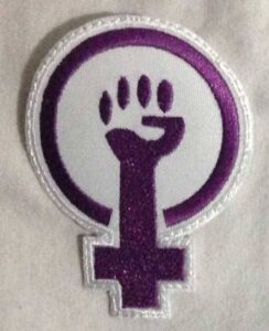 feminismo logo 1 parche bordado