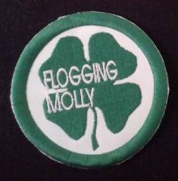 flogging molly trebol parche bordado