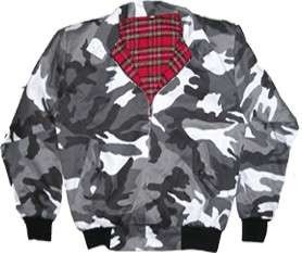 Harrington militar blanca y negra