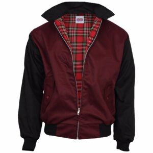 HARRINGTON UK ROCKABILLY burgundy-black