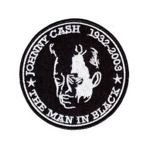 johnny cash parche bordado