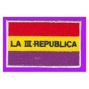 LA 3ª republica parche bordado REBAJADO