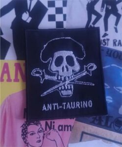 anti taurino parche bordado