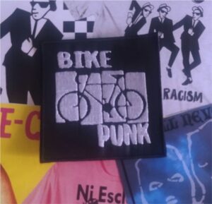 bike punk parche bordado
