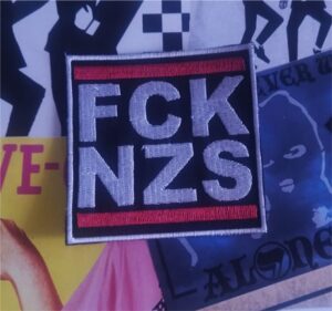 fuck nazis parche bordado