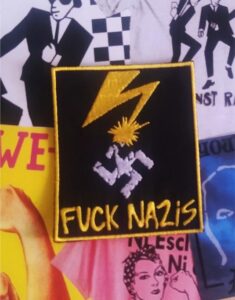 fuck nazis parche bordado