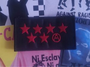 Madrid anarquista parche bordado