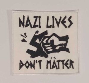 nazi punks fuck off parche bordado