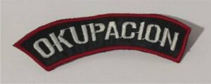 okupación parche bordado REBAJADO