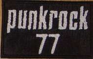 PUNK ROCK 77 parche bordado