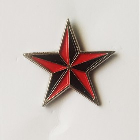 Estrella rojinegra mod pin REBAJADO