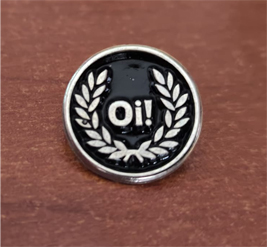 oi! laurel  pin