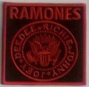Ramones rojo parche bordado