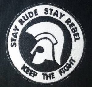 stay rude stay rebel parche bordado