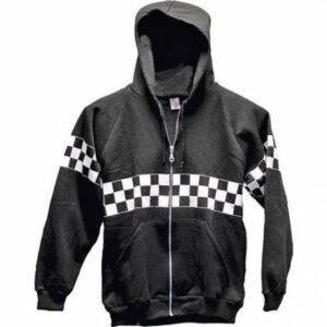 SUDADERA SKA con cremallera NEGRA
