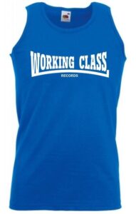 Working Class camiseta azul real blanco tirantes