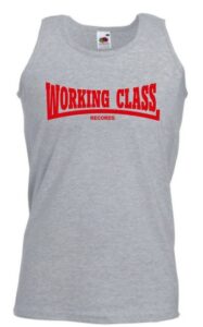 Working Class camiseta gris jaspeado rojo tirantes