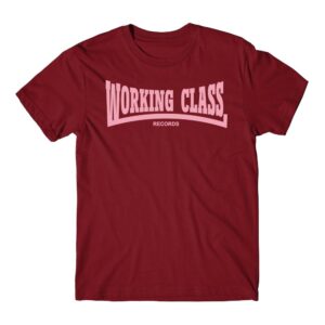WORKING CLASS camiseta granate