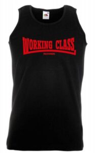 Working Class camiseta negro roja tirantes