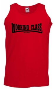Working Class camiseta roja negro tirantes