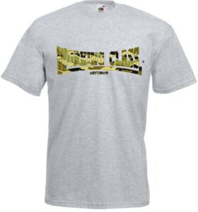 working class camuflaje verde camiseta chico gris jaspeado