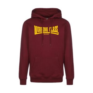 Working class granate sudadera con capucha
